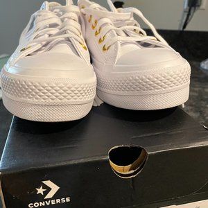 Platform White Converse Sneakers